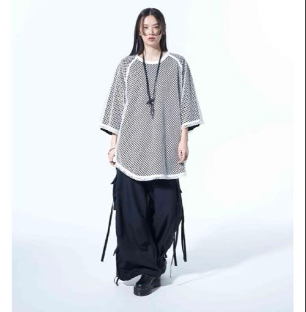 新品タグ付 S'YTE ハニカムメッシュラグランスリーブプルオーバー