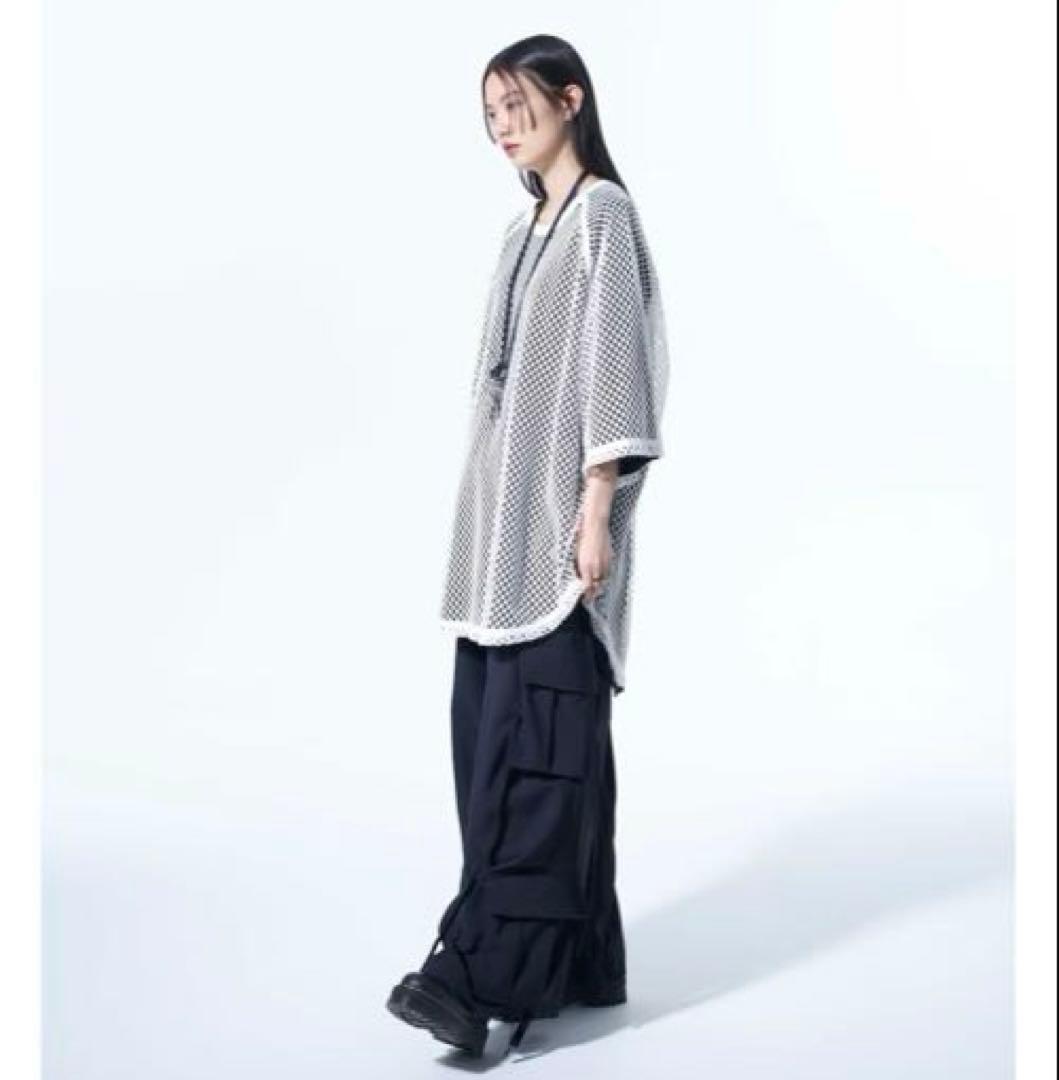 新品タグ付 S'YTE ハニカムメッシュラグランスリーブプルオーバー