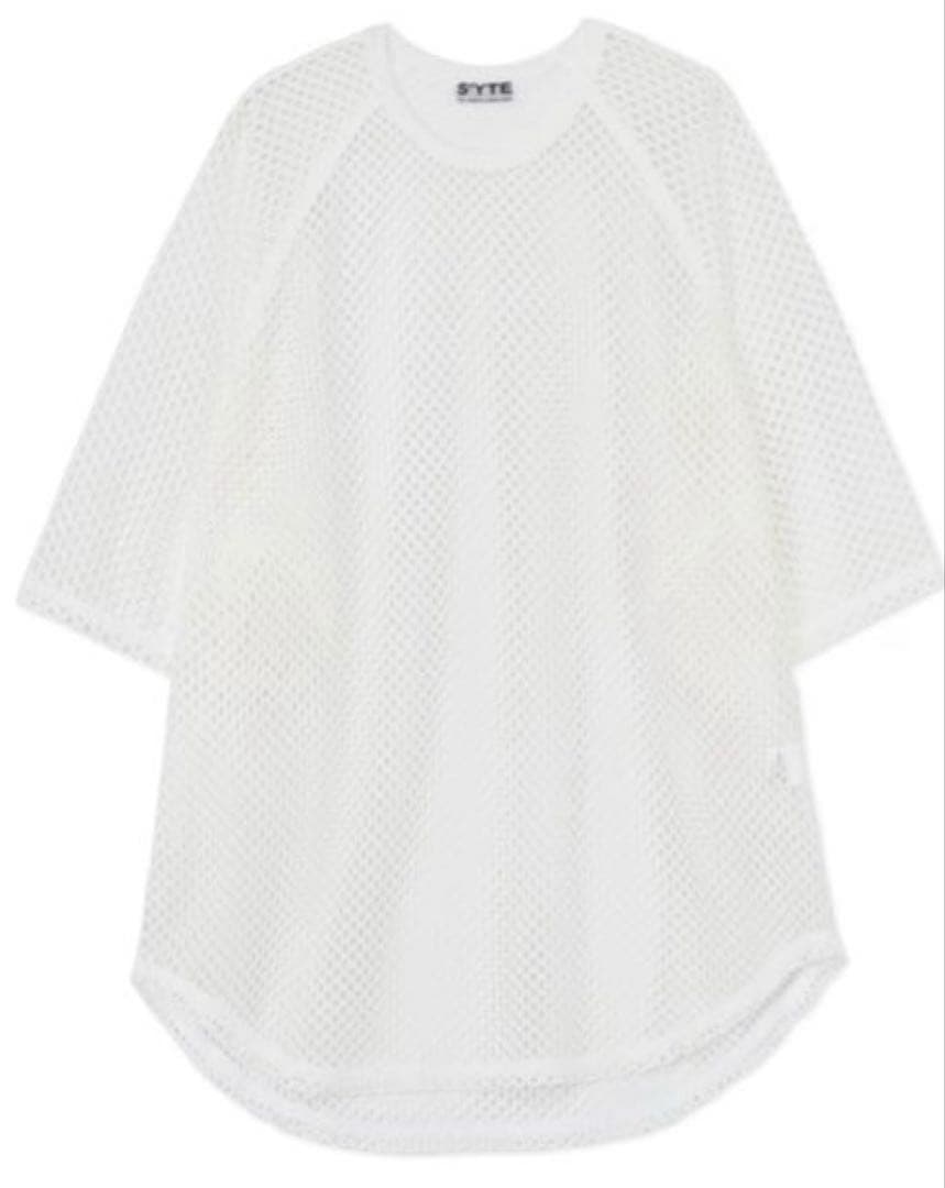 新品タグ付 S'YTE ハニカムメッシュラグランスリーブプルオーバー