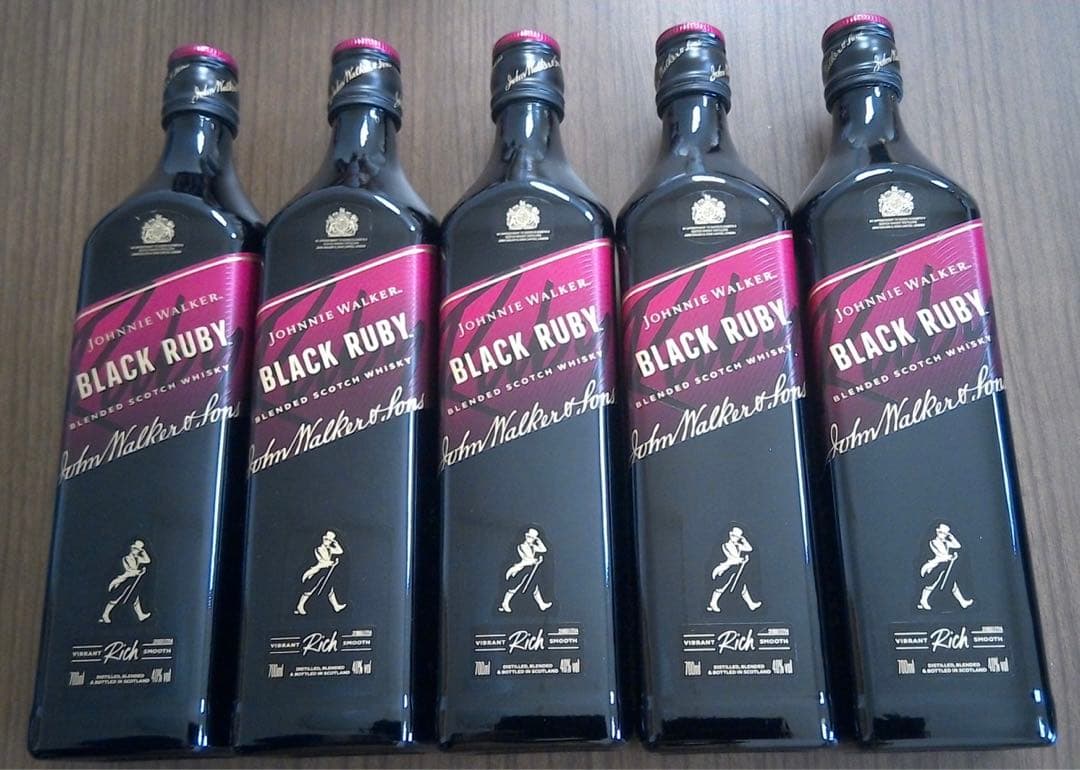 ジョニーウォーカー ブラックルビー スコッチウイスキー 700ml 5本セット