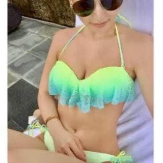 Rady グラデーションレースフリルバンドゥビキニ