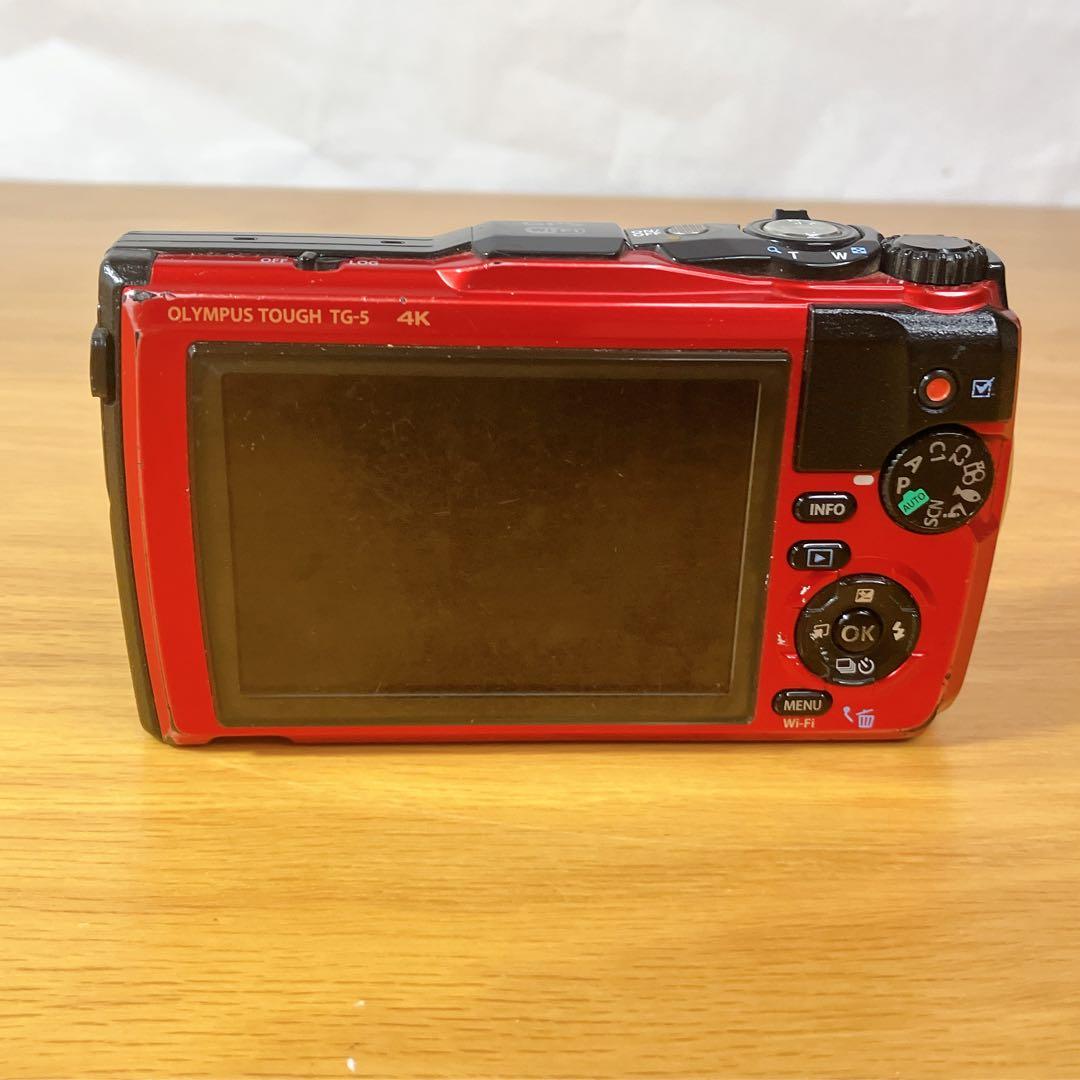 【動作確認済み】OLYMPUS TG-5 赤 防水 耐衝撃
