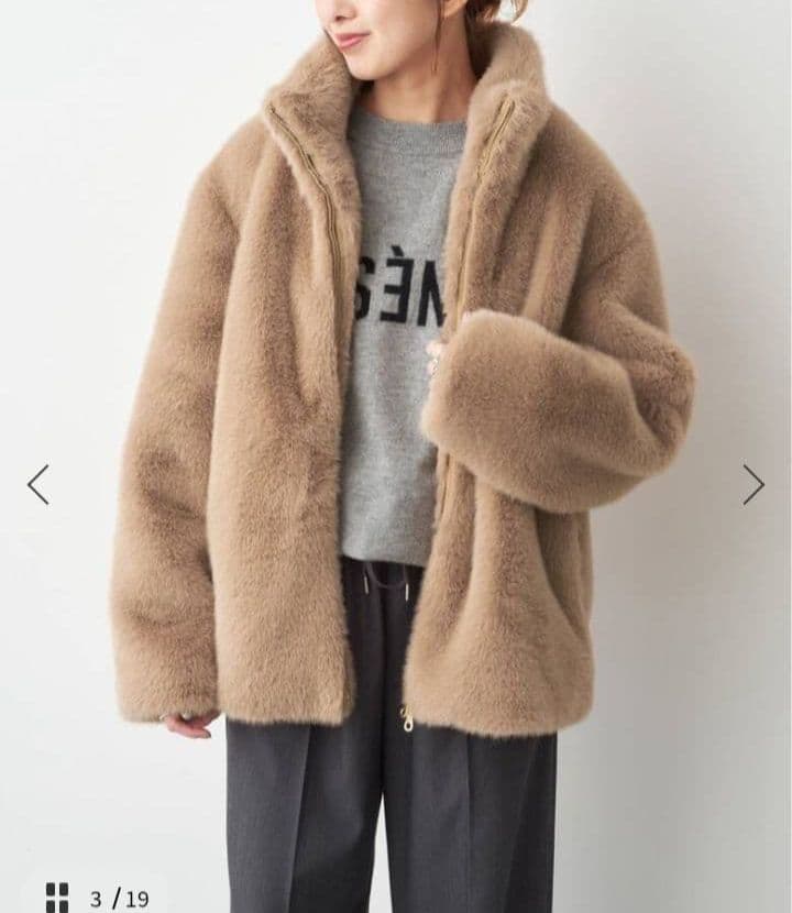 Spick and Span エコファーブルゾン　スピックアンドスパン