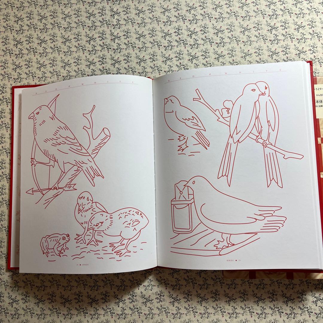 RED&WH ITE アメリカのレッドワークキルトと図案集