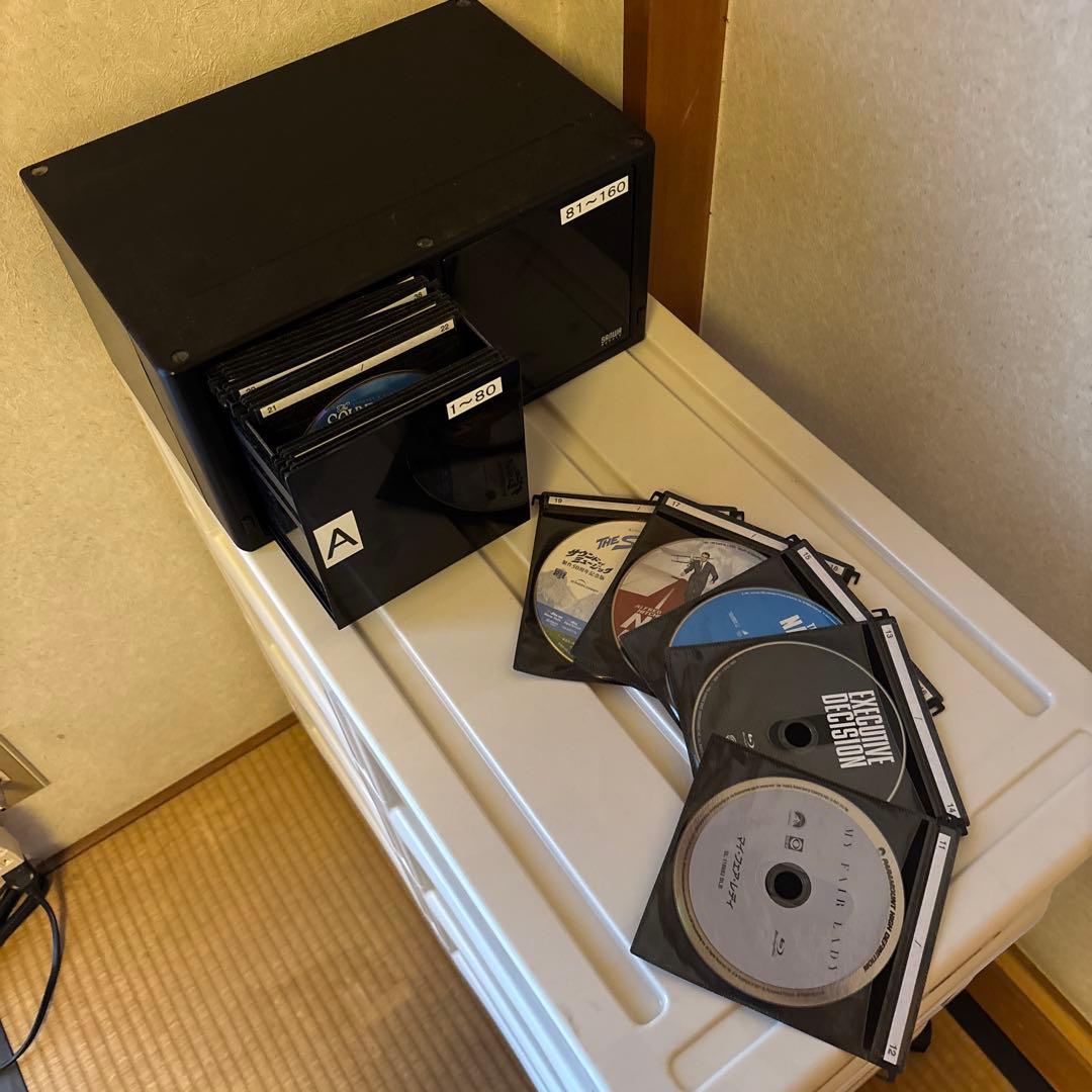 DVDディスク収納ケースと映画ディスク