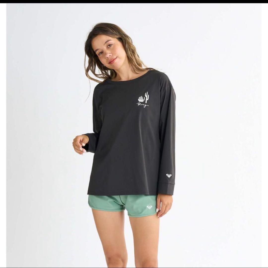 【未使用】試着のみロキシービキニ・ショートパンツ・ラッシュガードセットMサイズ