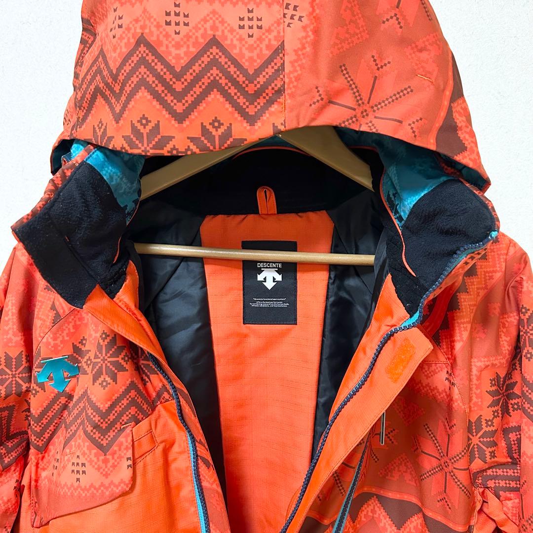 ✨激レア✨ 【DESCENTE】 デサント スキーウェア オレンジ×グレー 上下