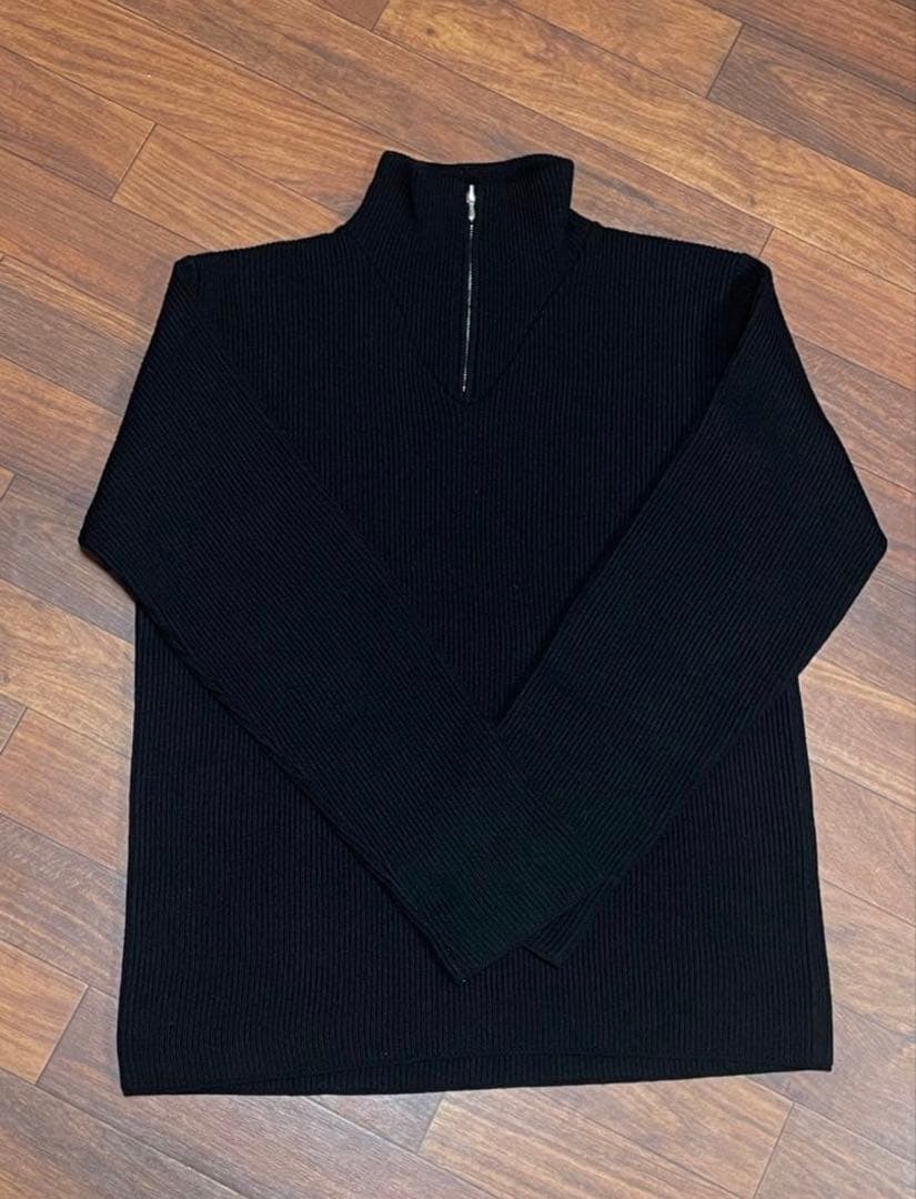 【最終値下げ】agnes b フランス製ハーフジップニット　サイズ2