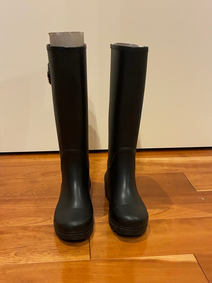 Tory Burch ブラック ロングブーツ レインブーツ サイズ22cm