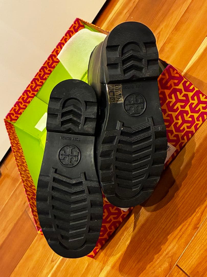 Tory Burch ブラック ロングブーツ レインブーツ サイズ22cm