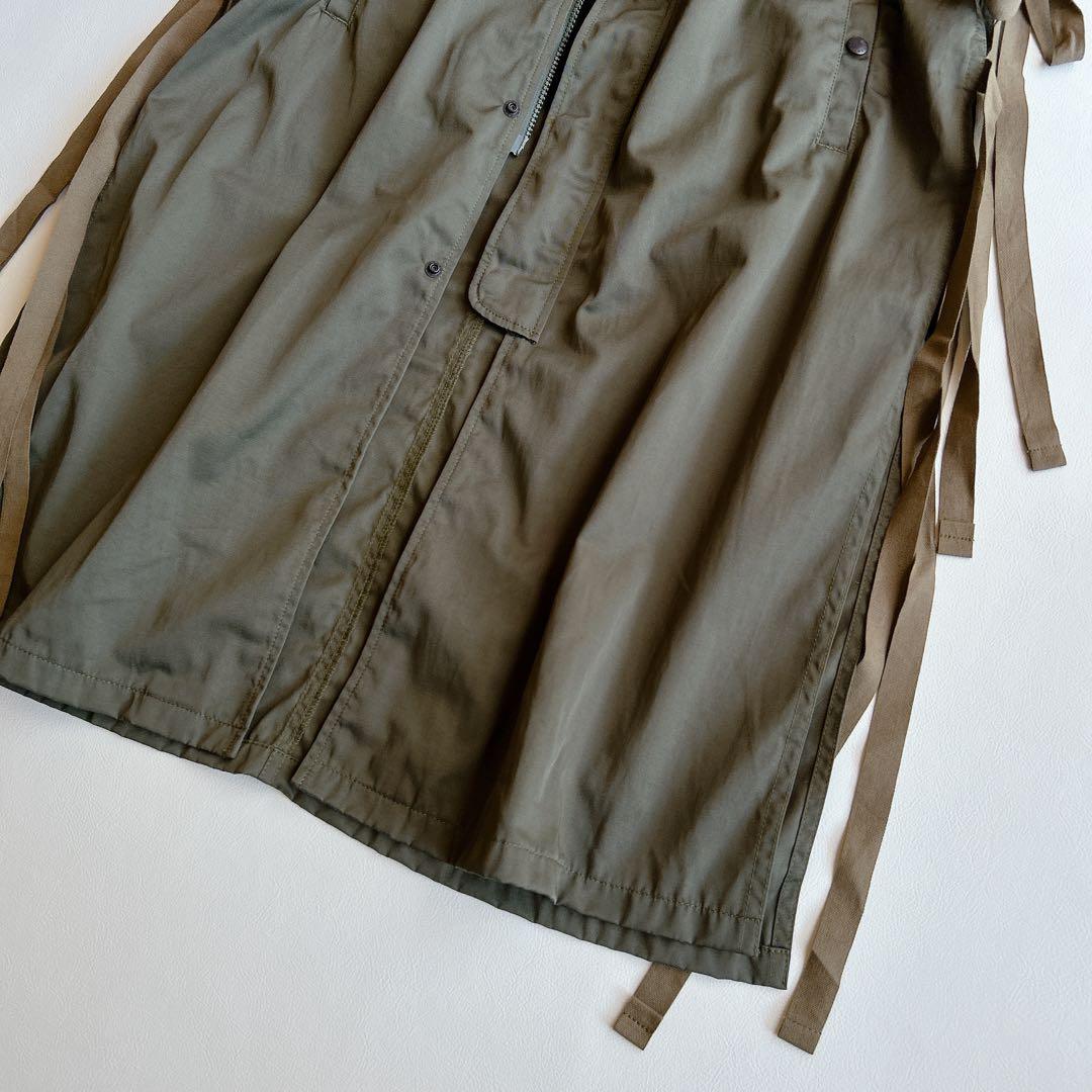 USU GALLERY 1％ ⿻ ミリタリー ロングベスト ジレ ギャザー 秋