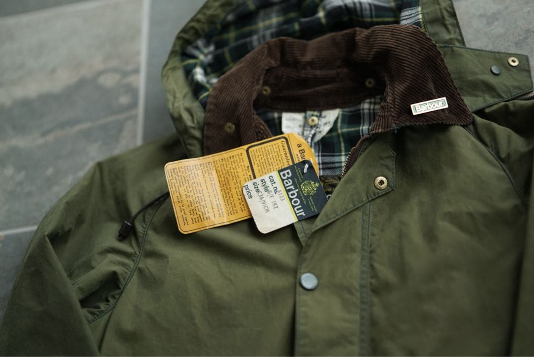 70s 新品 デッドストック バブアー GAMEFAIR ビンテージ フード付