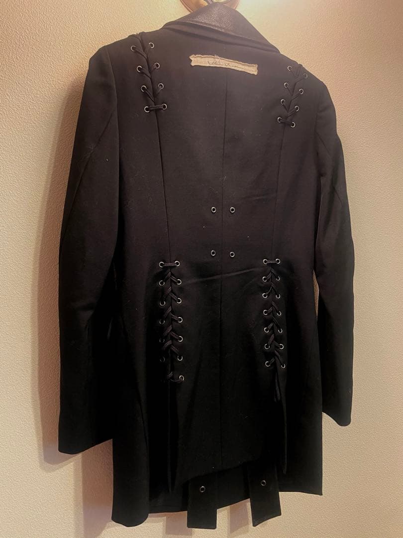 ゆ*様 alice auaaのパイソンラペル付きロングジャケット　ゴス　ゴシック