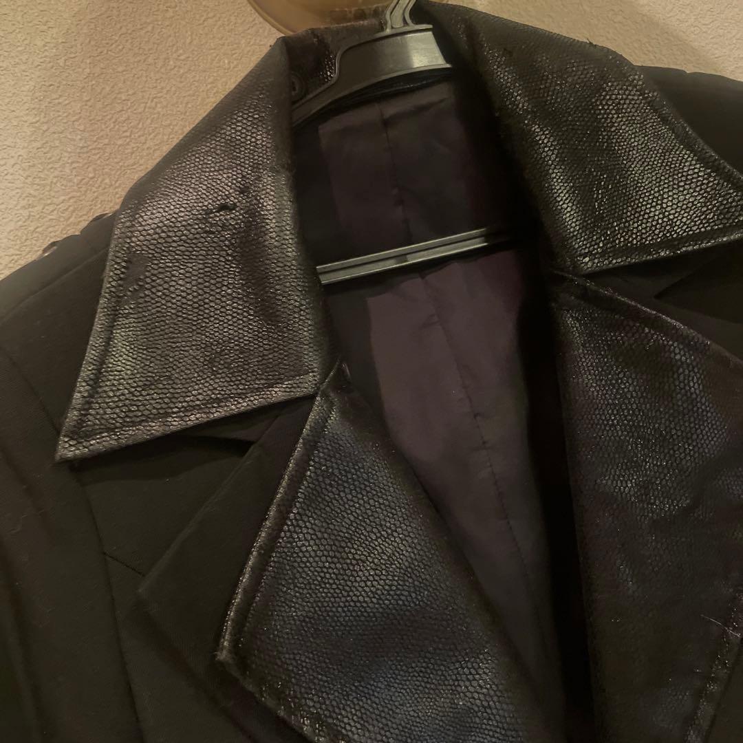 ゆ*様 alice auaaのパイソンラペル付きロングジャケット　ゴス　ゴシック