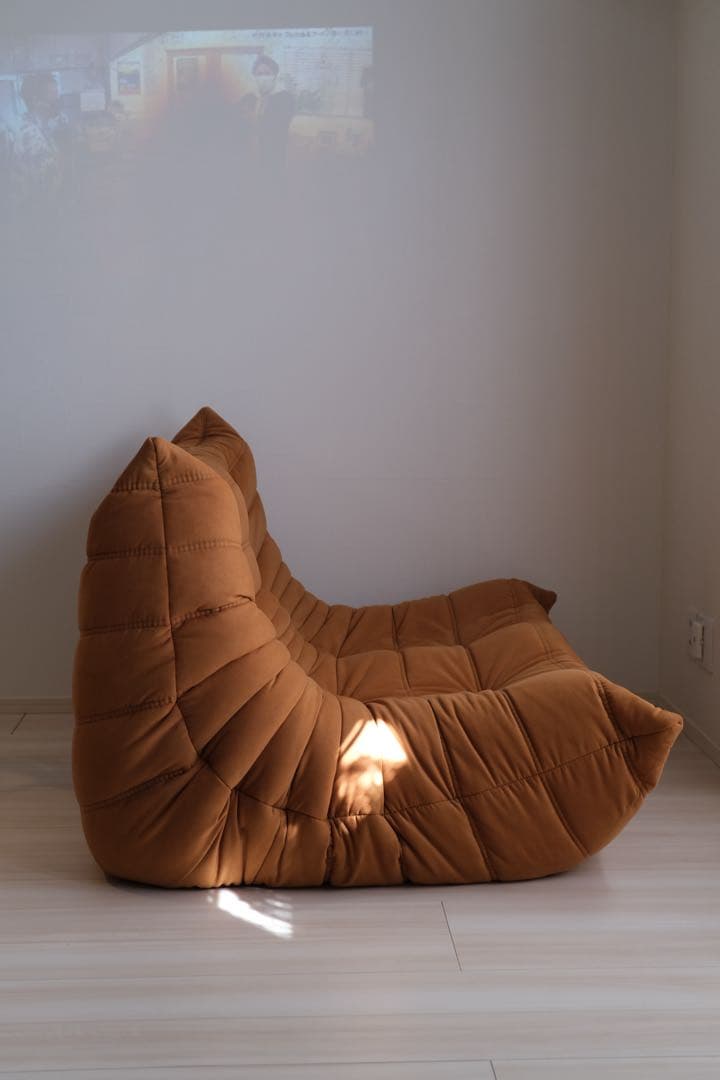 リーンロゼ　ligne roset トーゴ2p ブラウン【廃盤カラー】