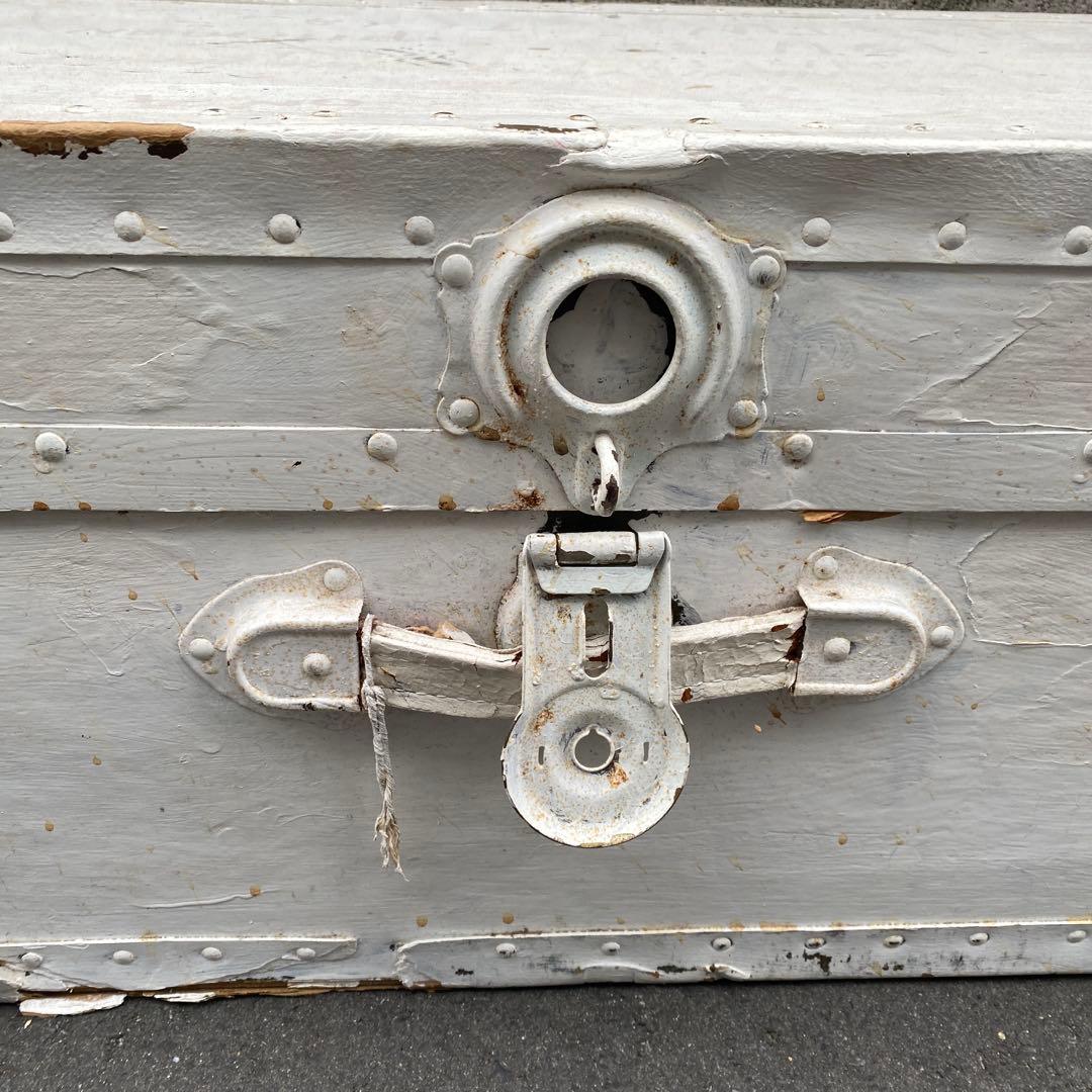 アンティーク木製トランクケース