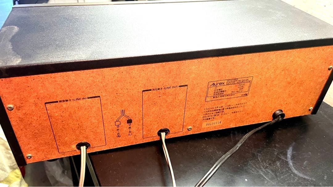 昭和レトロ　東芝Aurex カセットデッキ　PC-X10 ほぼ完動品