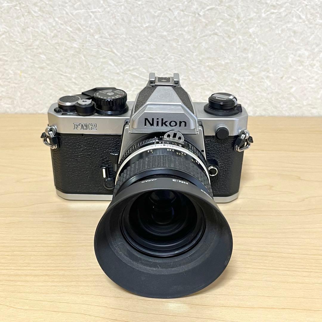 【ジャンク品】 NikonFM2 一眼レフ+レンズnikkor35mm f2.0