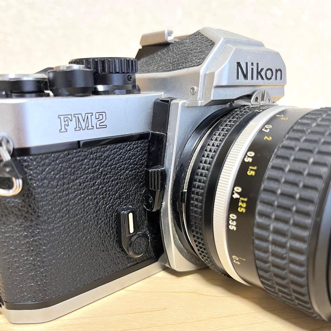 【ジャンク品】 NikonFM2 一眼レフ+レンズnikkor35mm f2.0