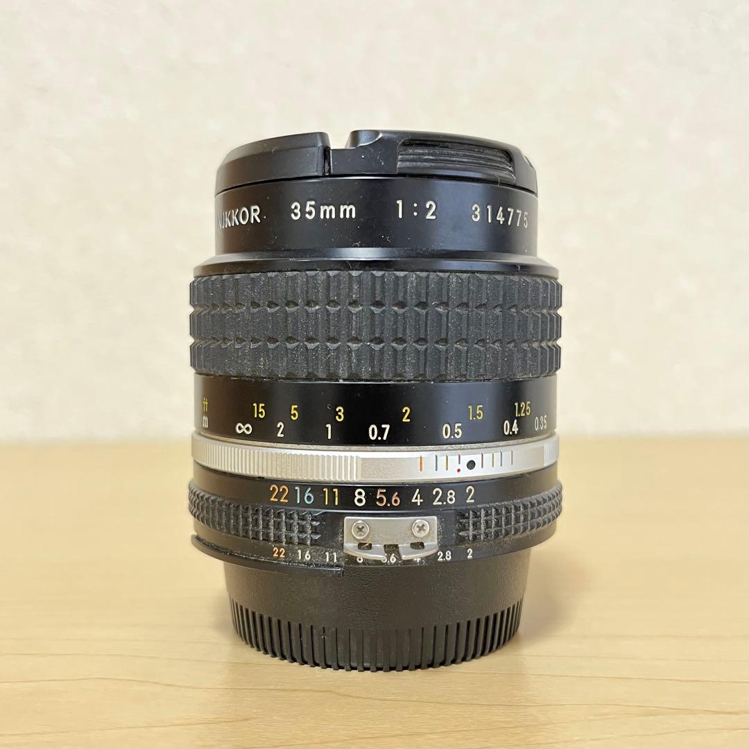 【ジャンク品】 NikonFM2 一眼レフ+レンズnikkor35mm f2.0