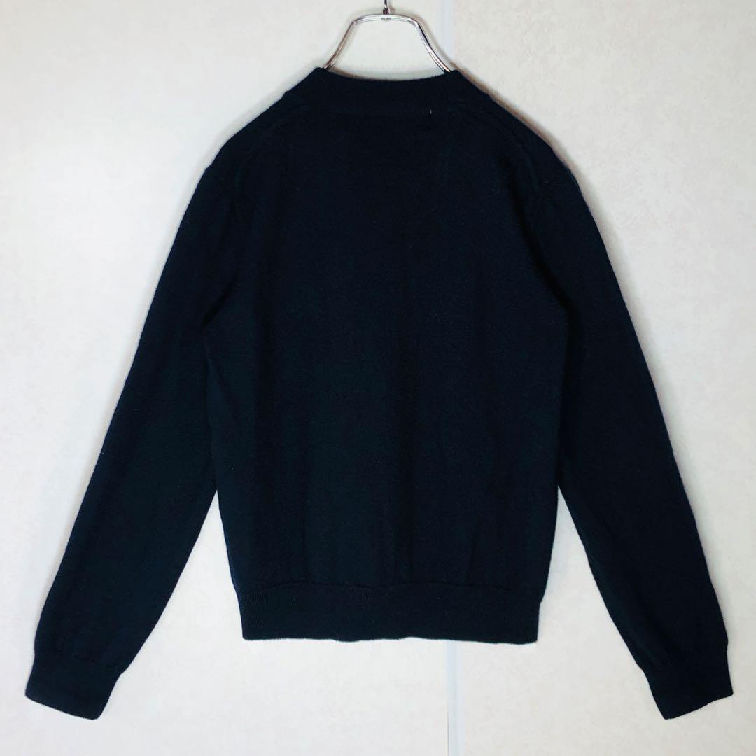 【人気モデル】コムデギャルソン ハートロゴ ウールカーディガン 黒 Sサイズ