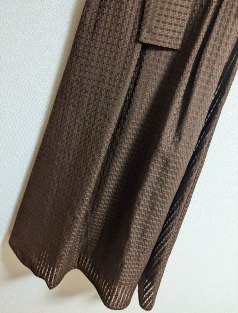 【LEJA】【定価21,700円】ビスチェ風切り替え　ワッフル生地ドレス