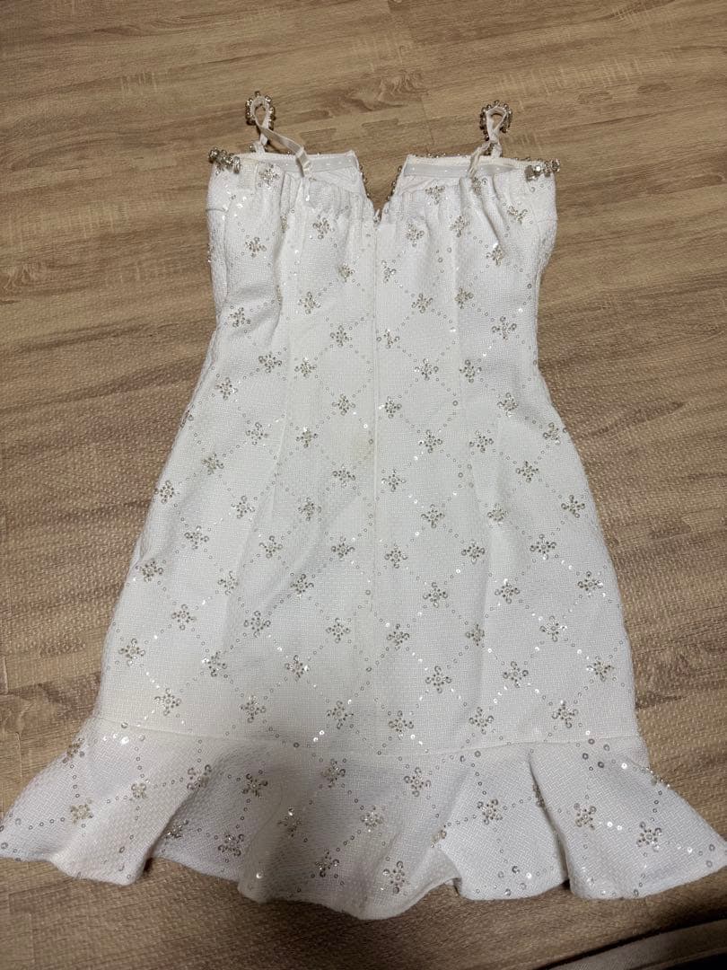 JEWELS ホワイト フレアドレス XS