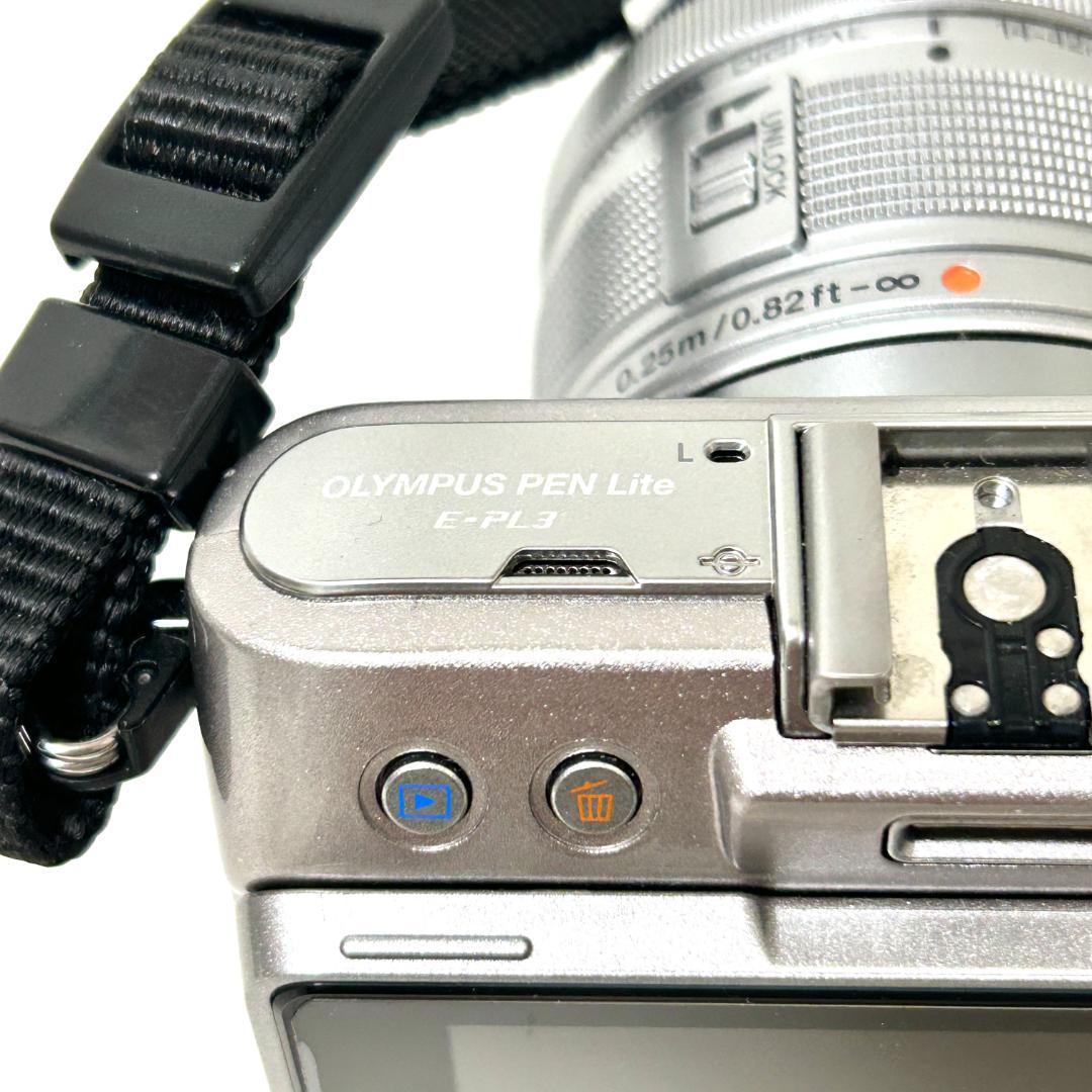 オリンパス PEN E-PL3 ミラーレスカメラ シルバー