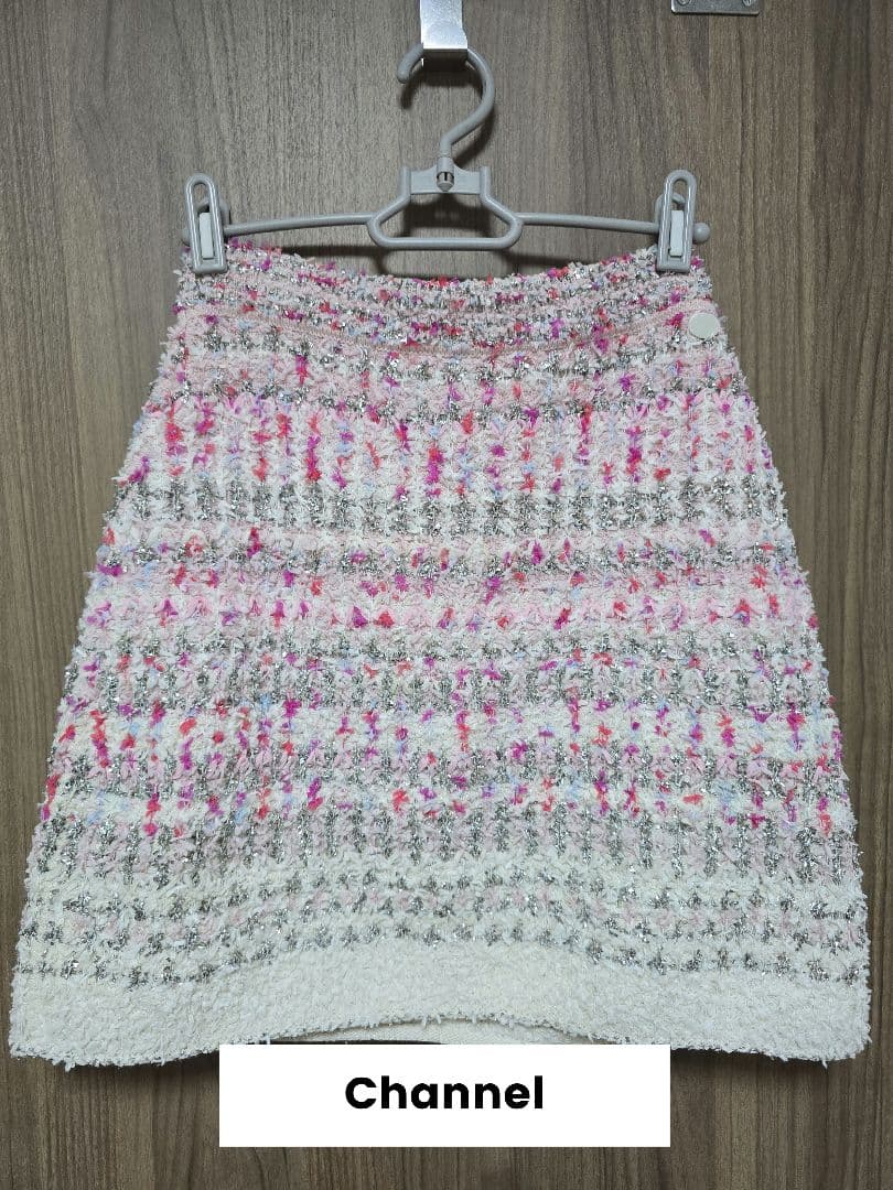 CHANEL　シャネル スカート カシミヤ　ピンク