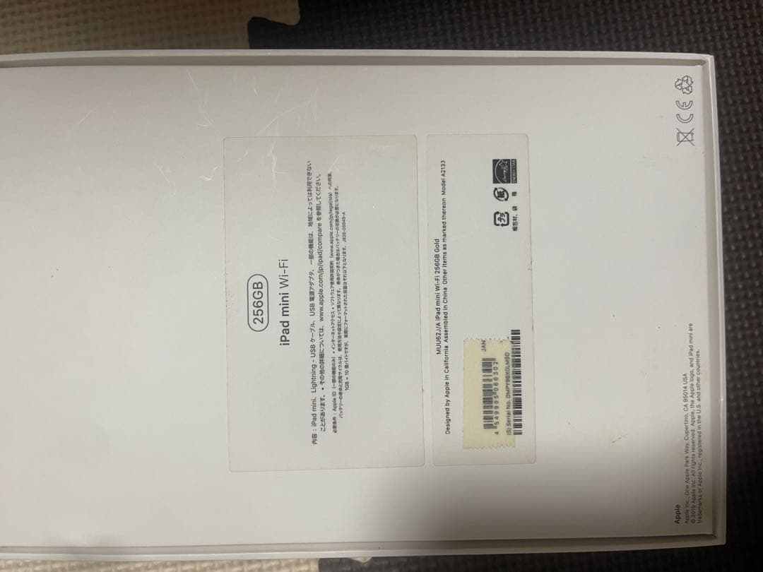 iPad mini 第５世代256GBゴールド