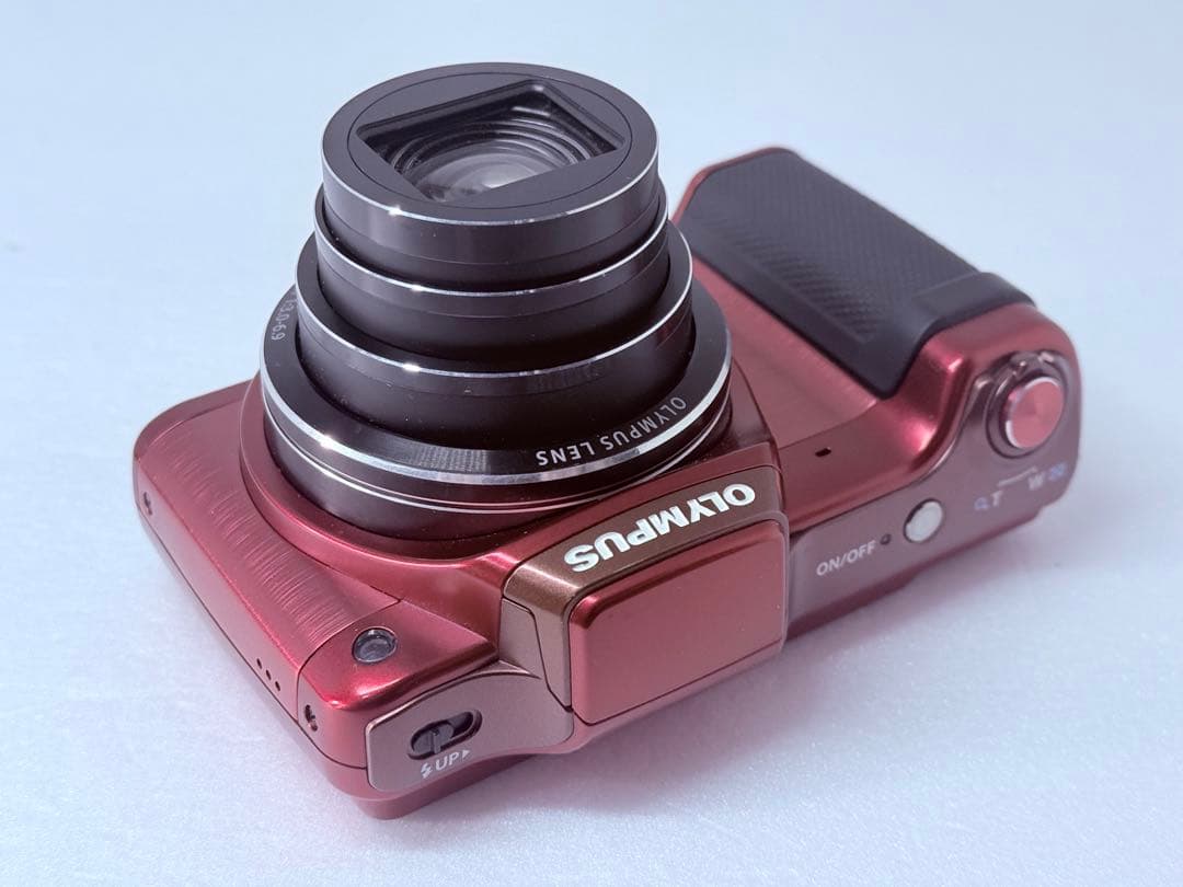 OLYMPUS STYLUS SZ-15レッド 動作確認済 24倍ズーム レトロ