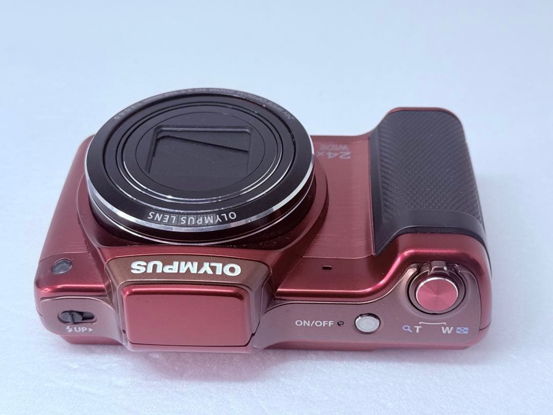 OLYMPUS STYLUS SZ-15レッド 動作確認済 24倍ズーム レトロ