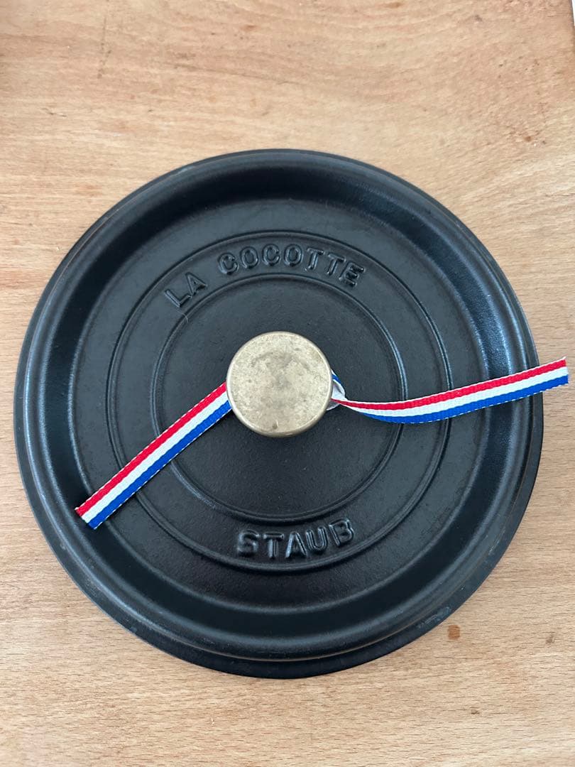 STAUB 22cm ストウブ ココット ラウンド　ブラック