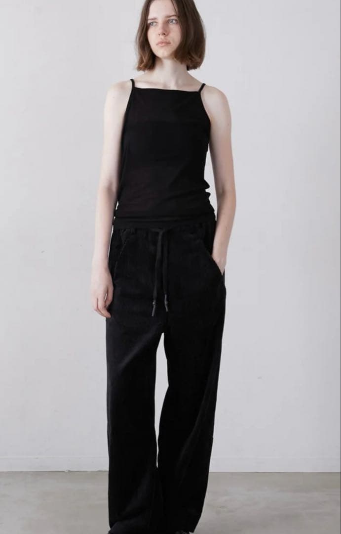 トップス LA PEAU DE GEM two piece sheer rib tee