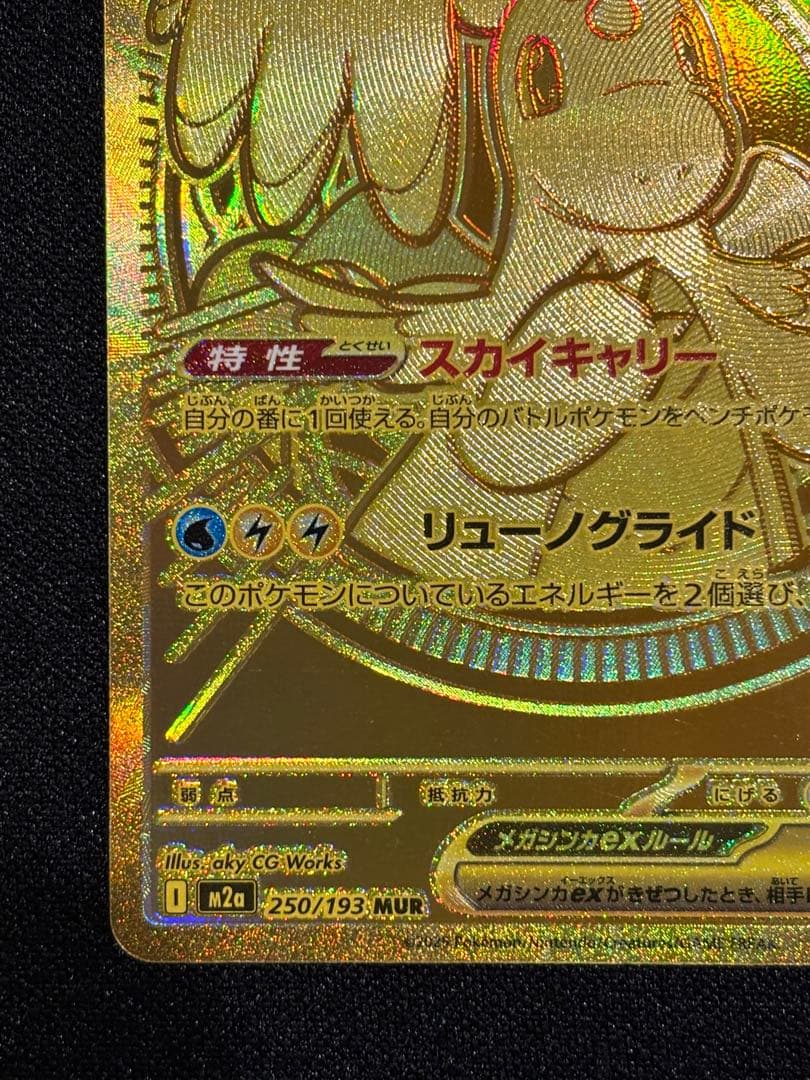 零*レ様 メガカイリューex ゴールドカード HP370 MUR 250/193
