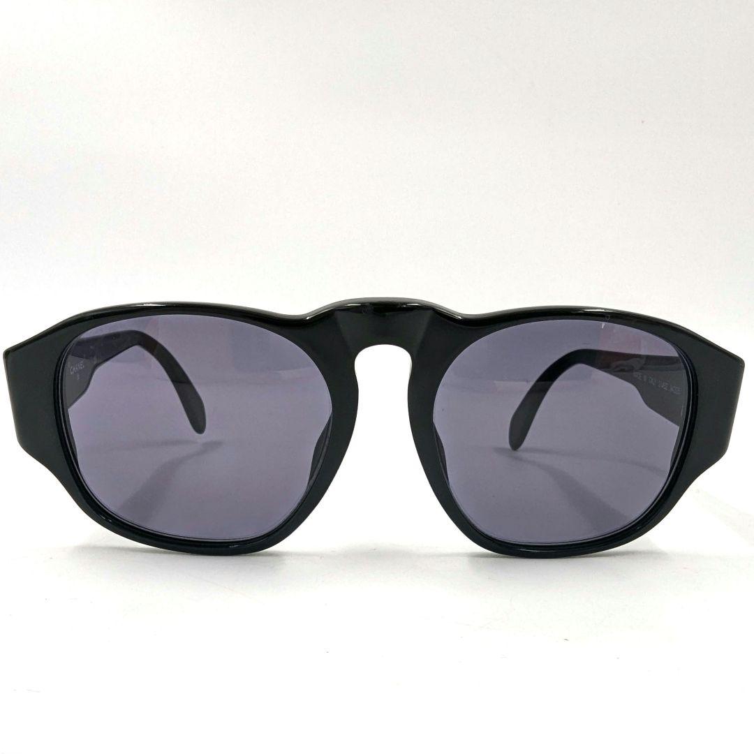 【美品】CHANEL シャネル ココマーク サングラス ケース付き ブラック