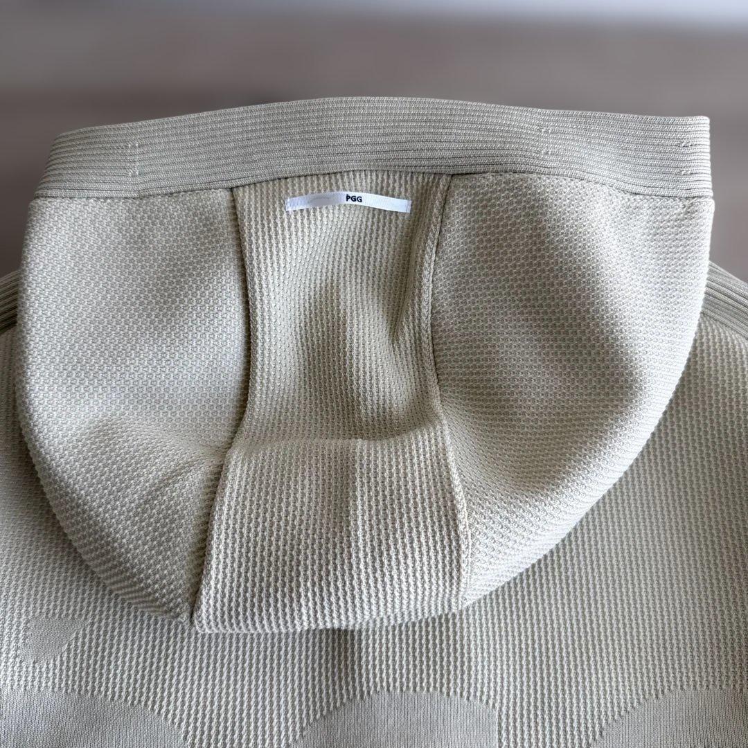 パーリーゲイツBy PGG ベージュ フルジップフードジャケット