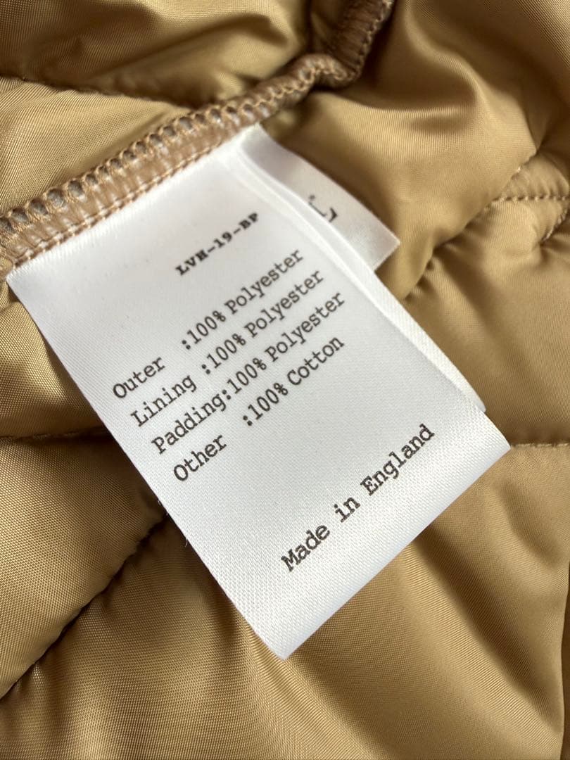 LAVENHAM ベージュ キルティングダウンベスト