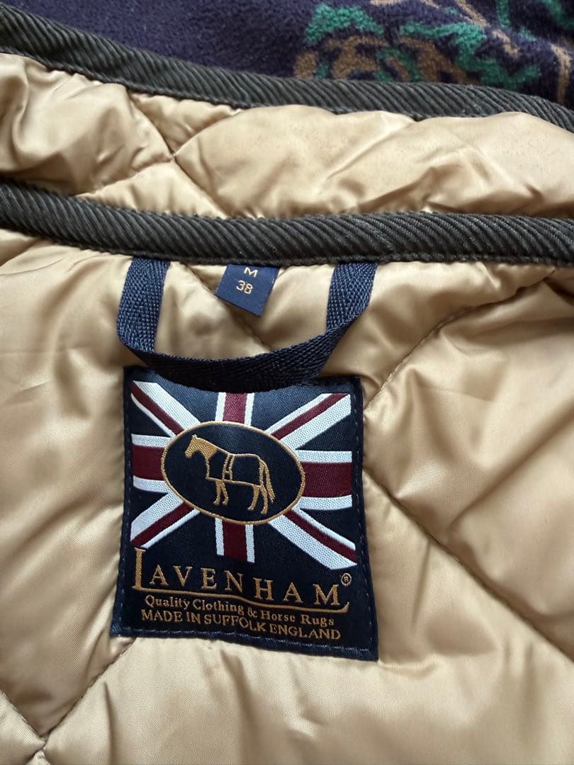 LAVENHAM ベージュ キルティングダウンベスト