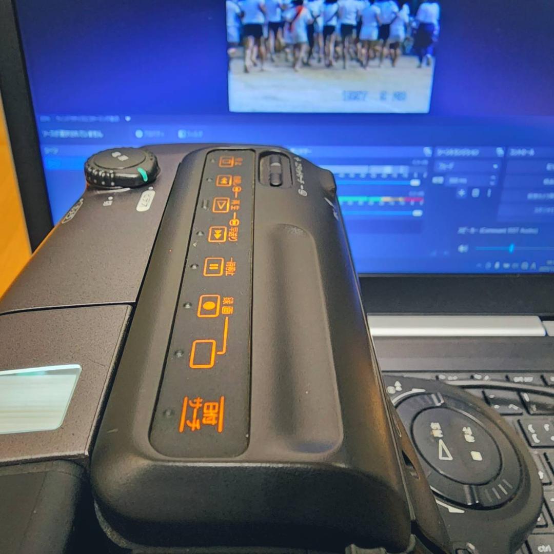 【動作確認済】高画質 SONY Hi8 8ミリ ビデオカメラ ステーションセット