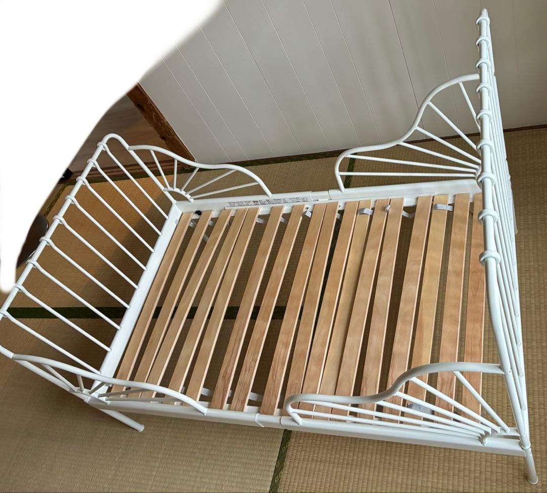 Ikea伸長式ベッドフレーム、すのこ