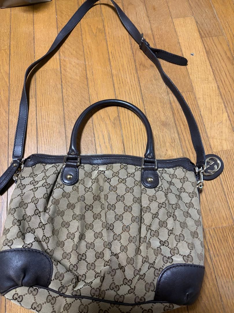GUCCI ショルダーバッグ ベージュ/ブラウン