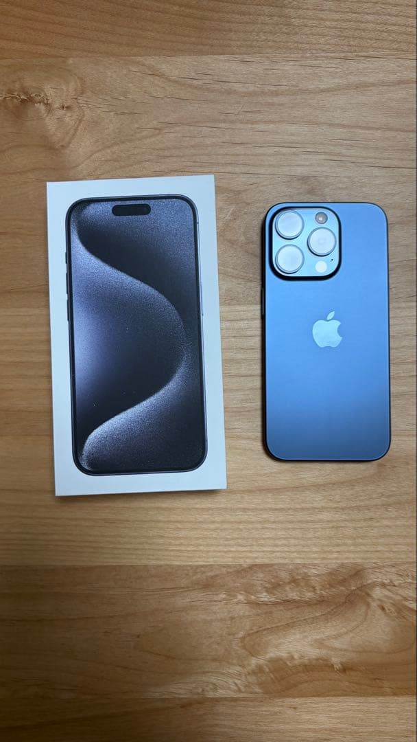 Apple iPhone 15 Pro 256G ブルーチタニウム本体