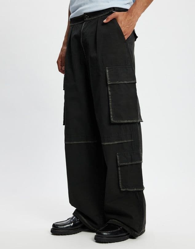 ボイラールーム BOILER ROOM 新品 未使用 カーゴパンツ BLACK