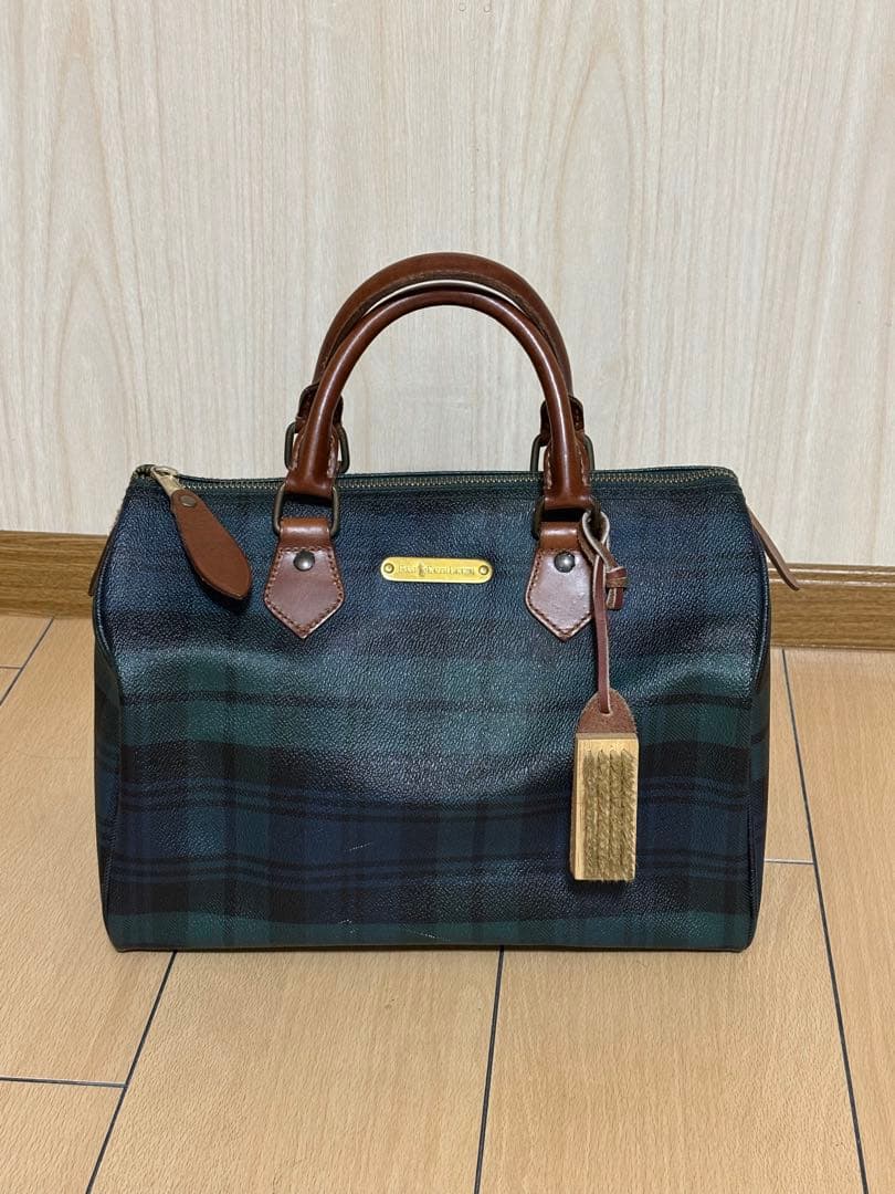 OLD RALPH LAUREN ミニボストン チェック