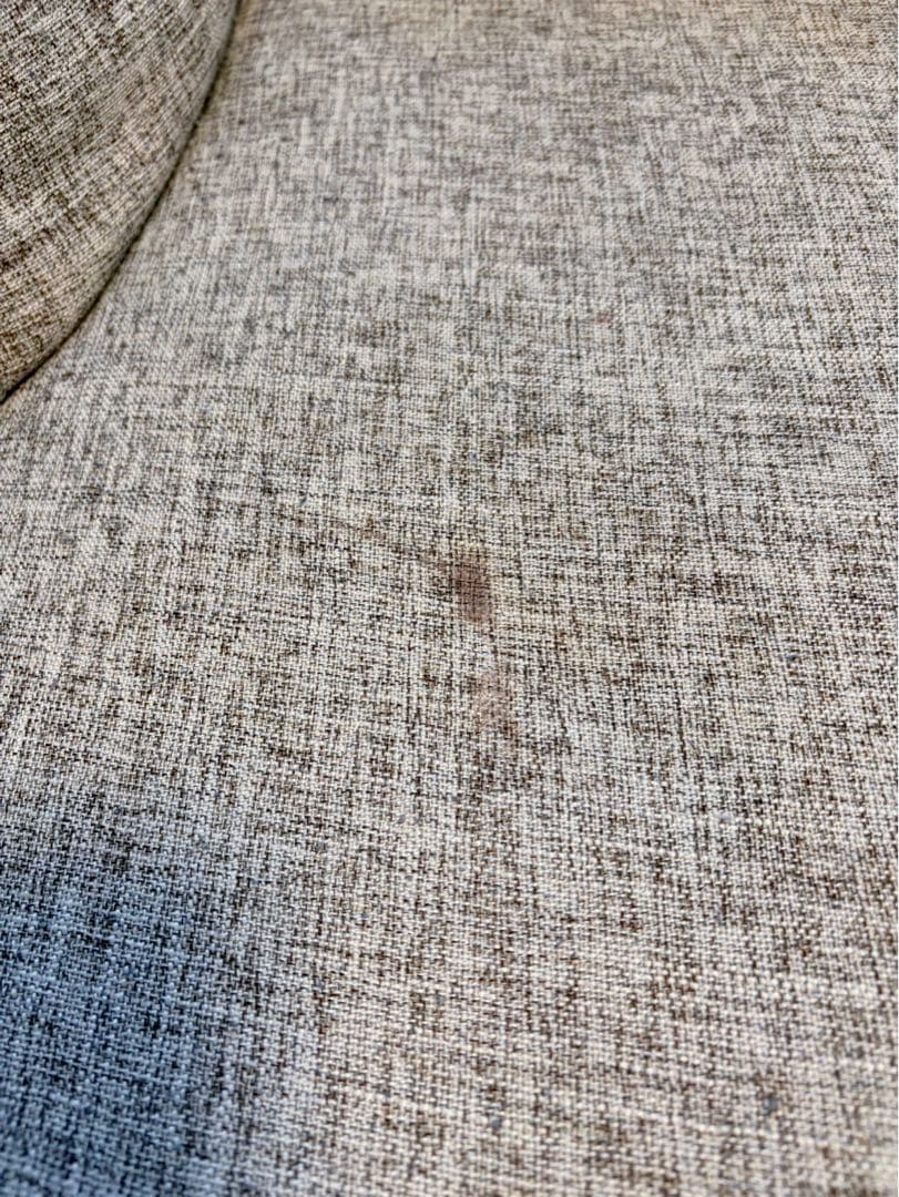 【直接受け渡し限定】タンスのゲン グレー L字型ファブリックソファ