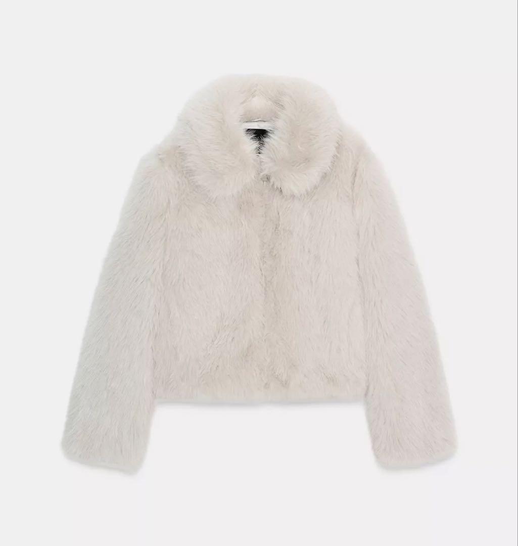 ZARAフェイクファーショートジャケット