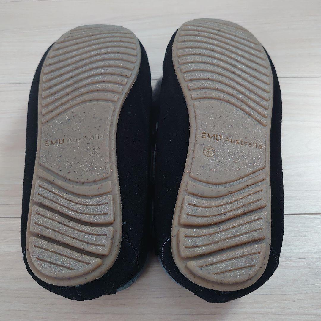 新品未使用 EMU Australia ファー付リボン付　モカシンAMITY