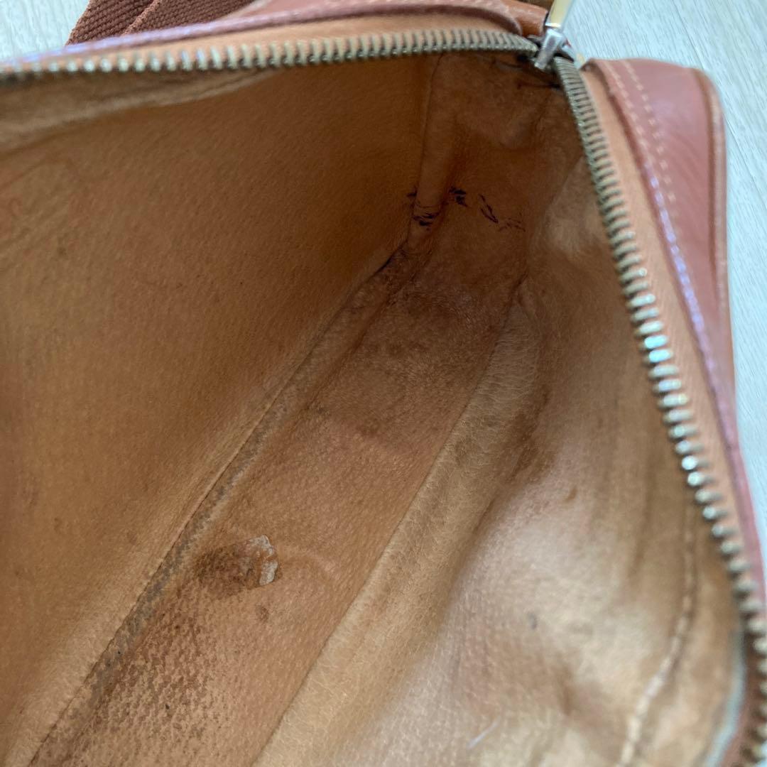 た*ろ様 MCM ブラウンレザー ベルト新品　ショルダーバッグ