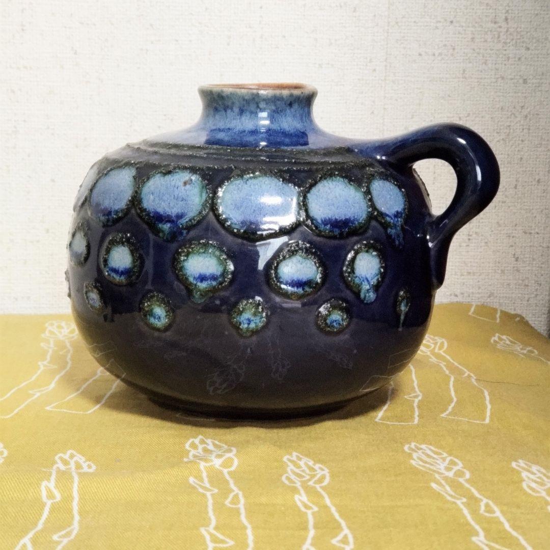 Fat Lava 青色の花瓶